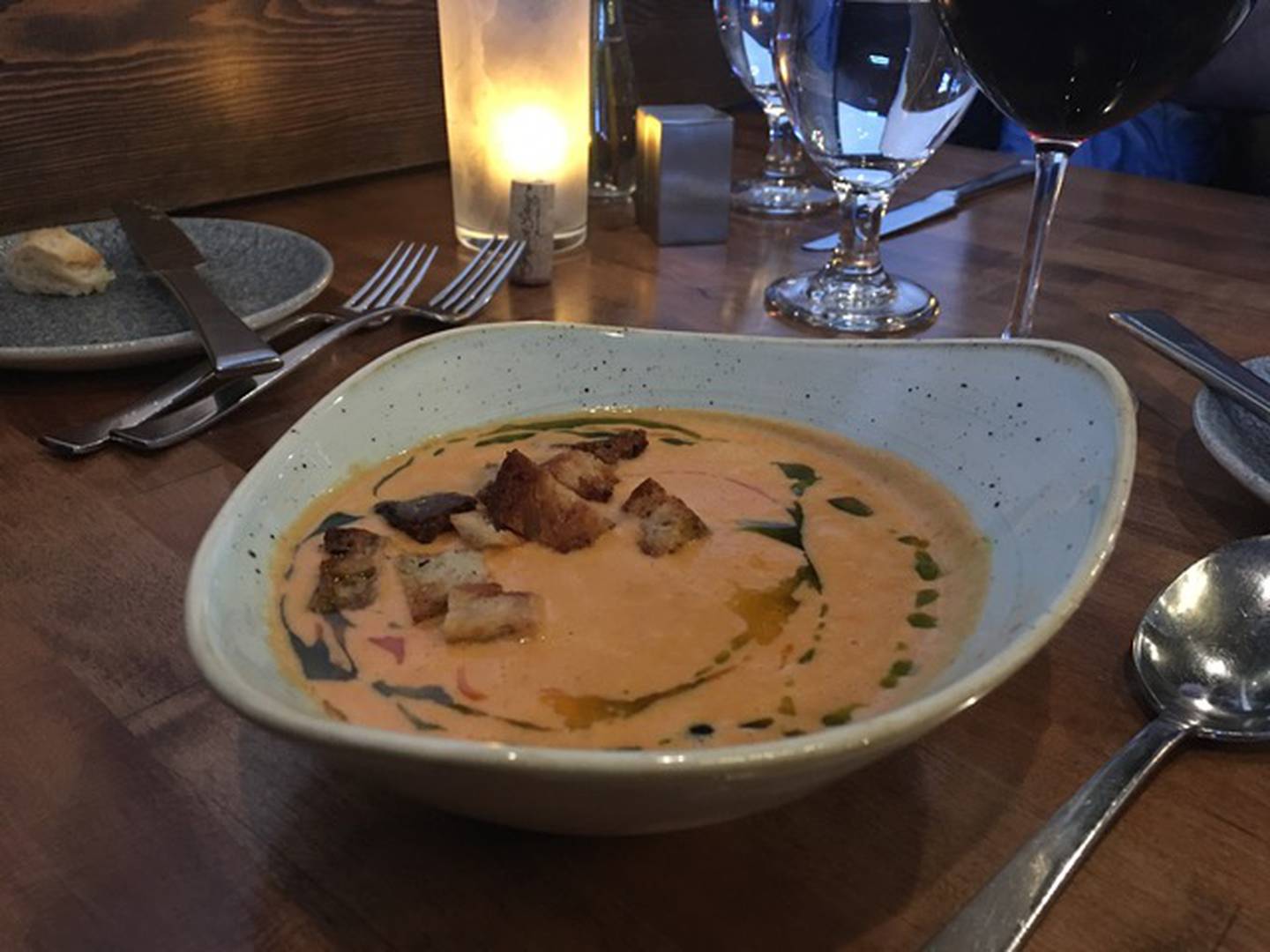 La sopa de gambas de Altura Bistro