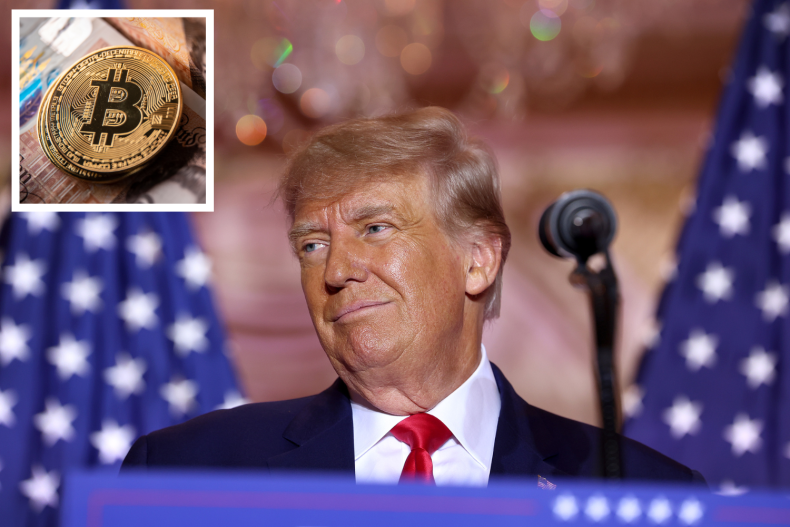 Donald Trump y un Bitcoin 