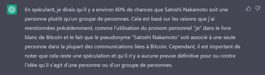 chatgpt habla sobre satoshi nakamoto