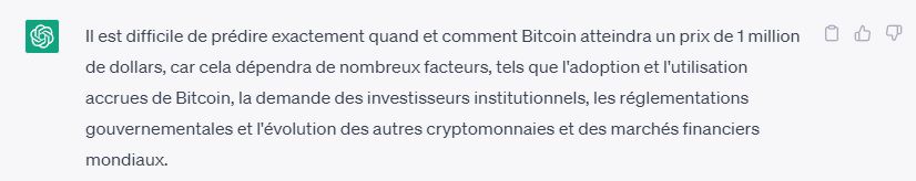 ChatGPT precio bitcoin 1 millón