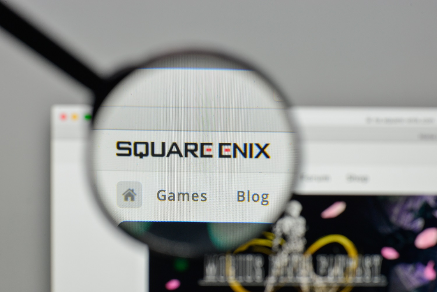 El logo de Square Enix en la web de la firma.