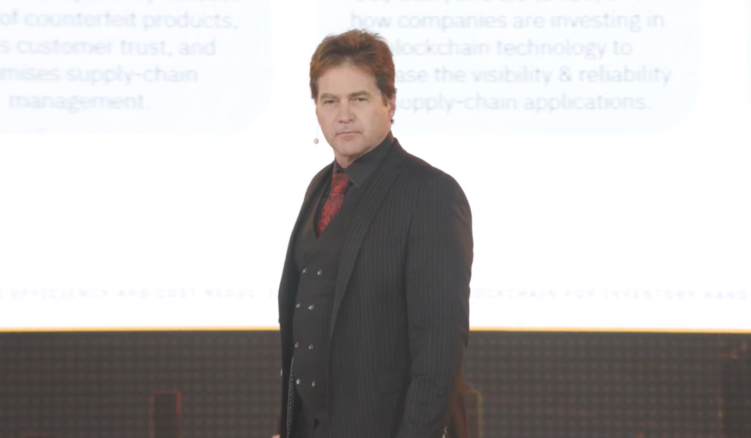 Craig Wright en el evento LBC