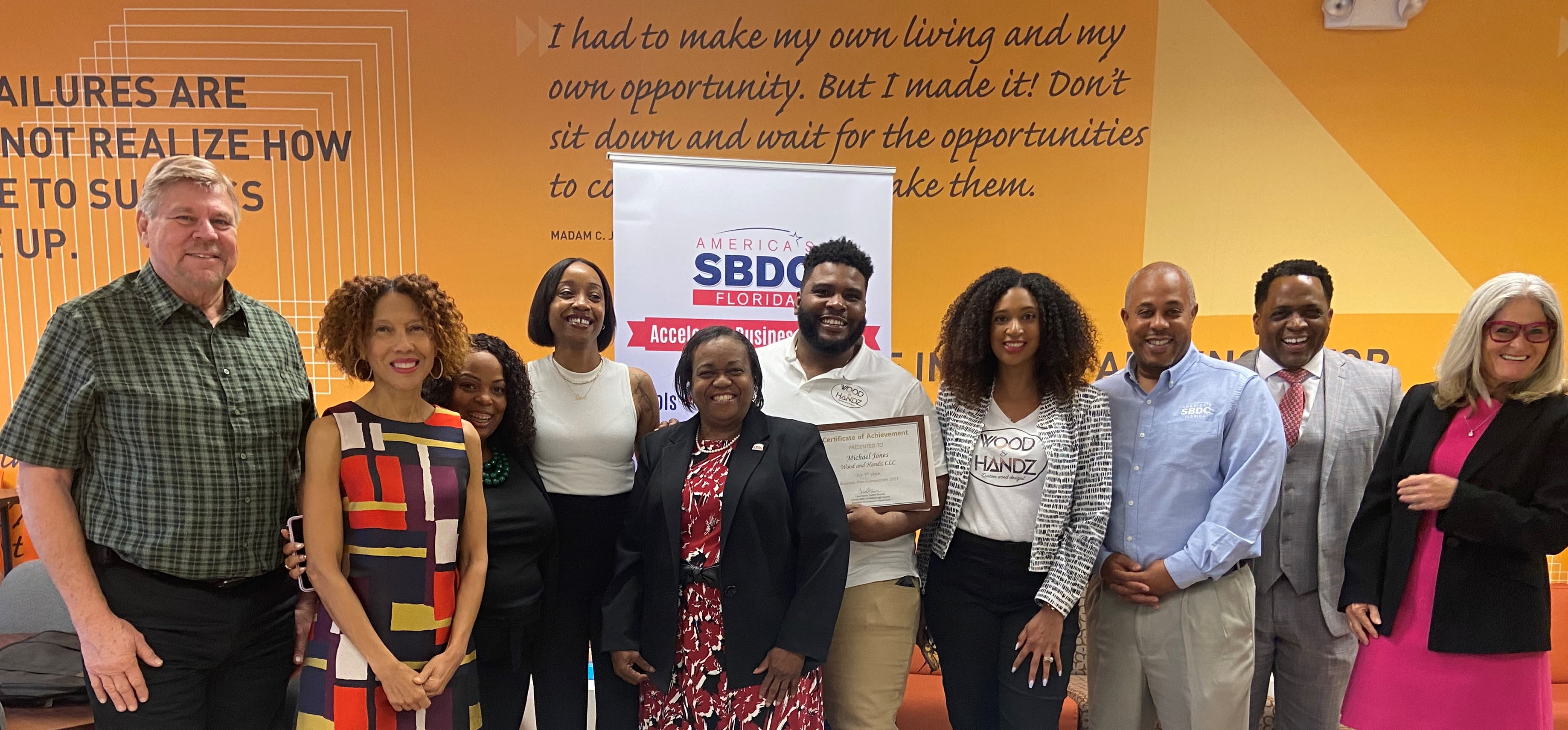 Ganadores de la competencia de equipo y plan de negocios del FSBDC del condado de Hillsborough