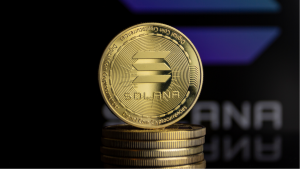 Solana Coin (SOL-USD) frente al logotipo de Solana.  Predicciones de precios de Solana.