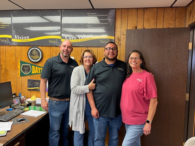 El equipo de Amarillo en Thermal Scientific, Inc. está formado por Stoney McCarty, Vicki Hood (retirada), Alexander García y Christi Porter.