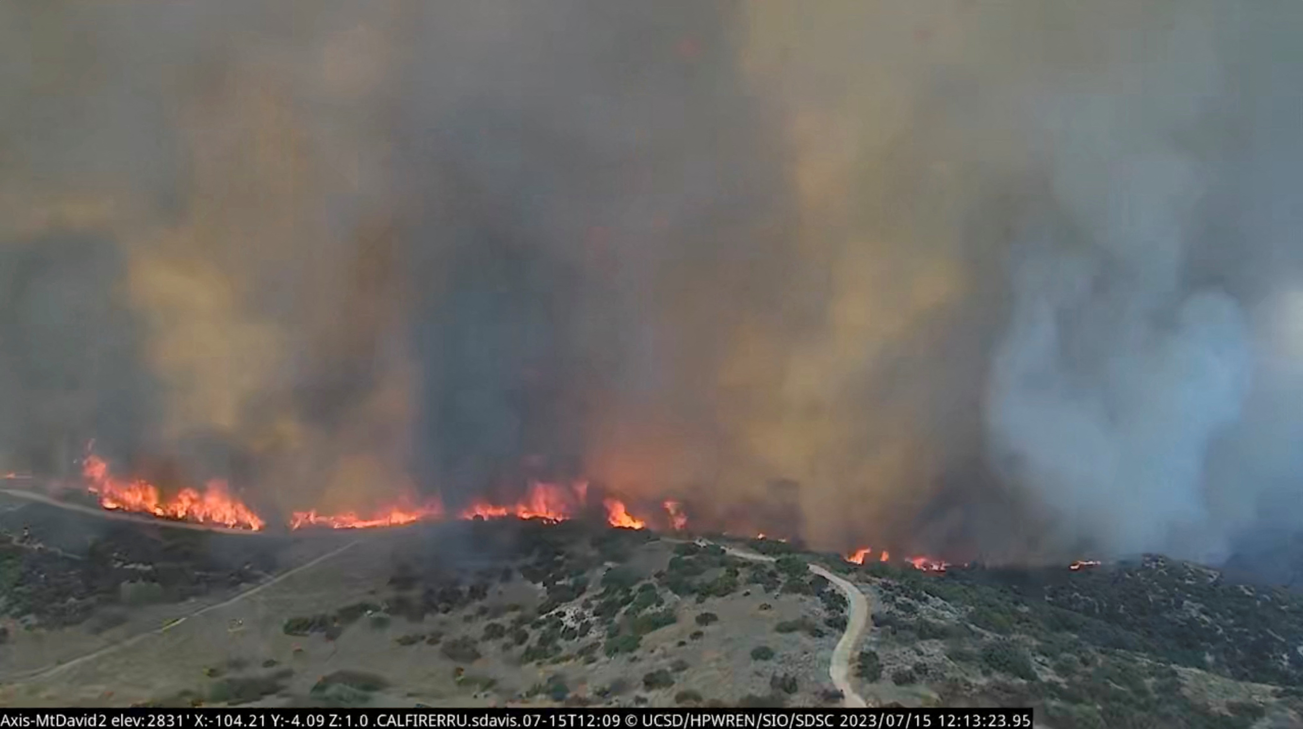 Incendio de conejos en el sur de California