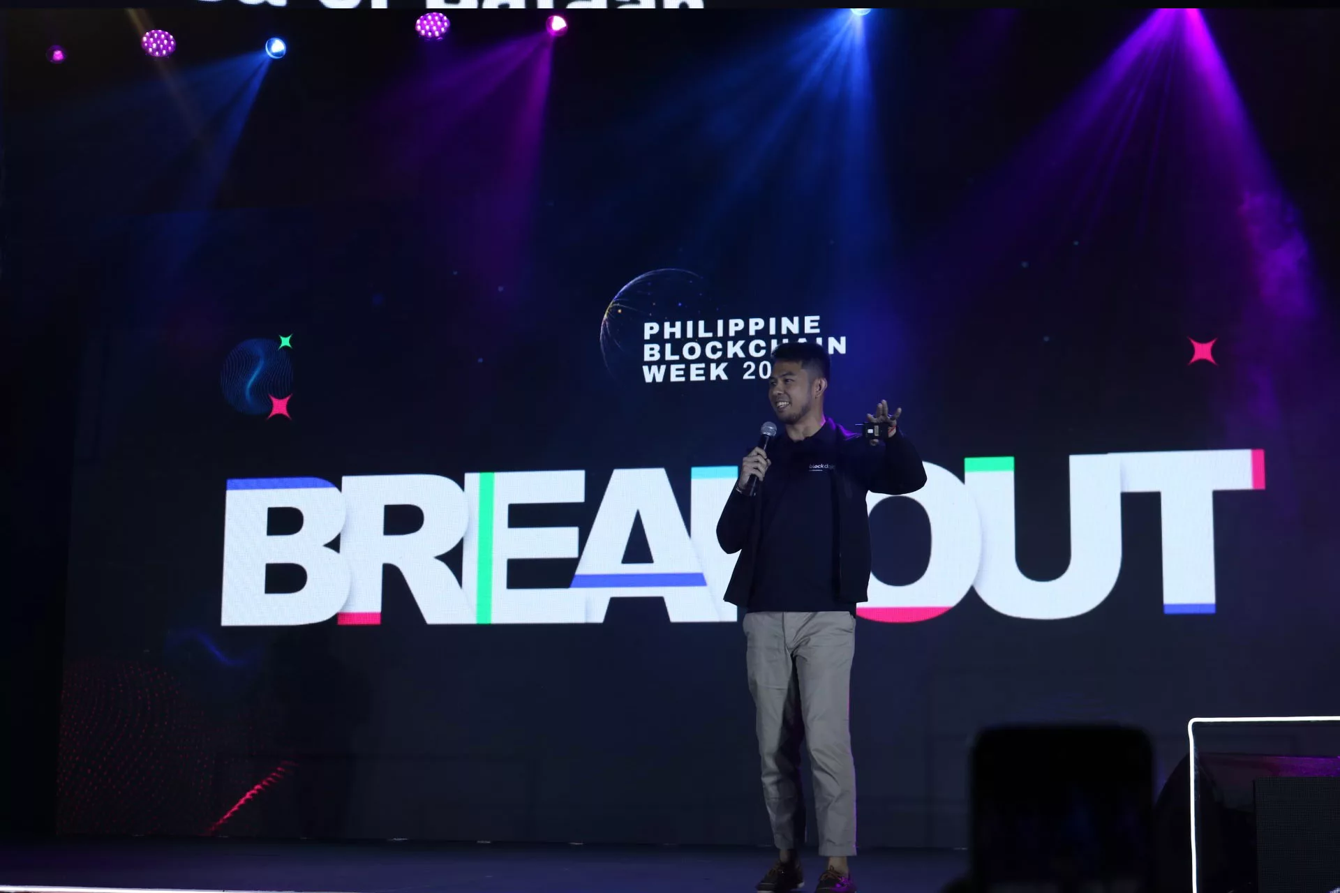 Kristoffer Briones de Block Dojo Philippine en la Philippine Blockchain Week 2023