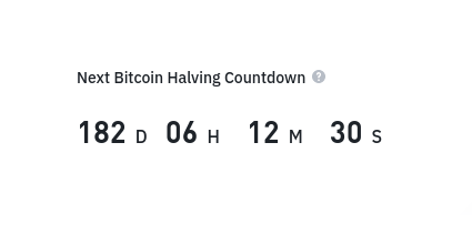 Binance incorpora cuenta regresiva para el halving de Bitcoin