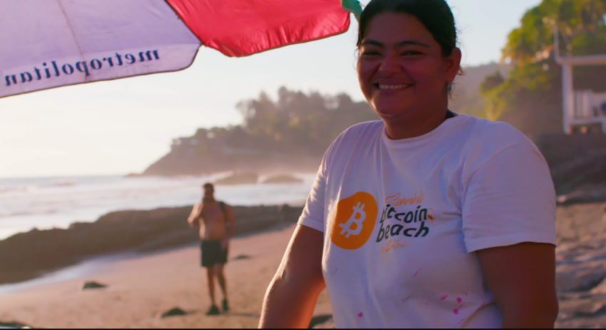 Bitcoin Beach, como parte del documental de Bitfinex.