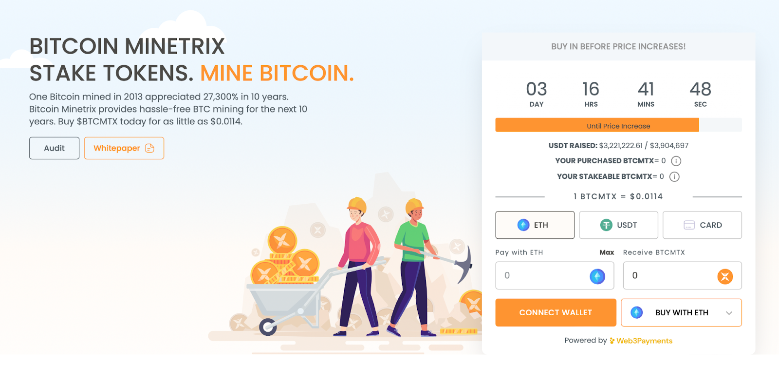 Preventa de Bitcoin Minetrix 