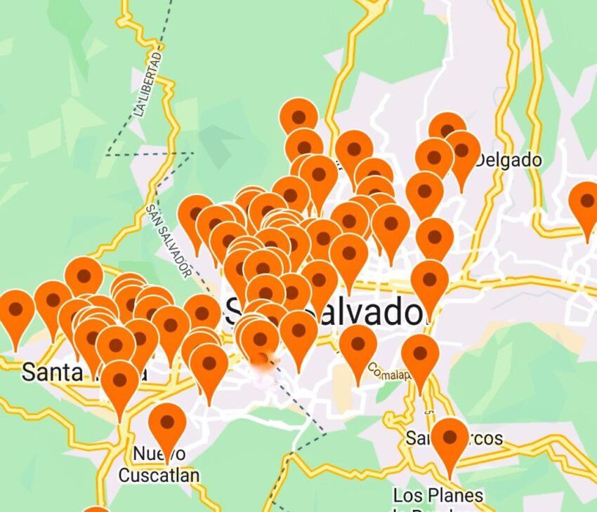 Puntos de ventas bitcoin en el salvador