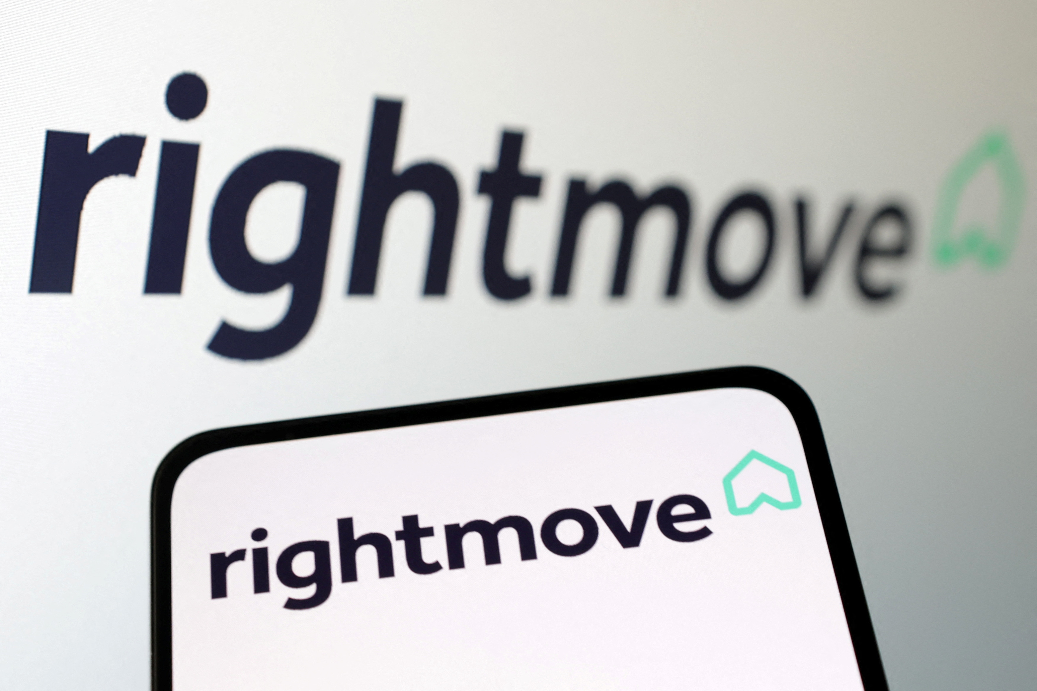 La ilustración muestra el logotipo de Rightmove