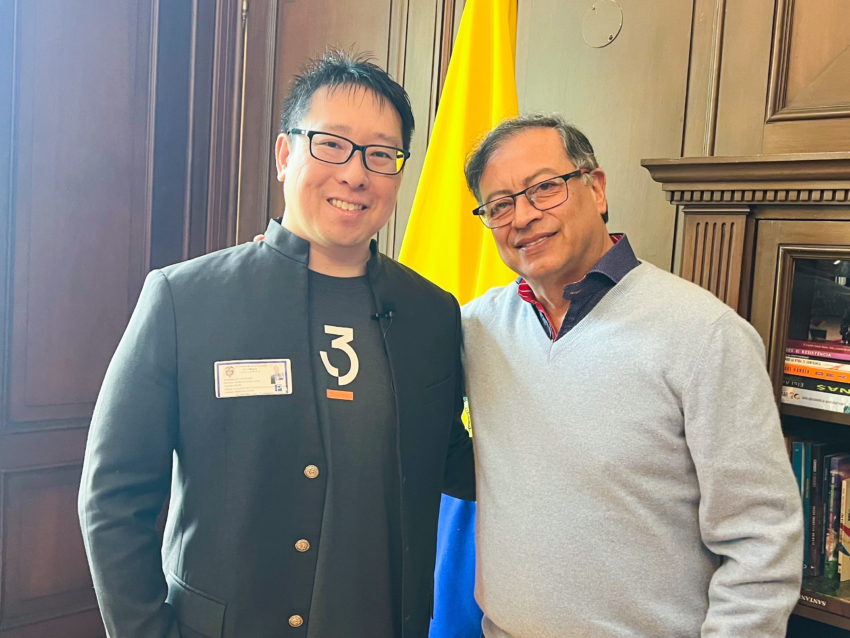 El presidente de Colombia, Gustavo Petro y el CEO de JAN3, Samson Mow, hablaron sobre Bitcoin y la tecnología blockchain. 