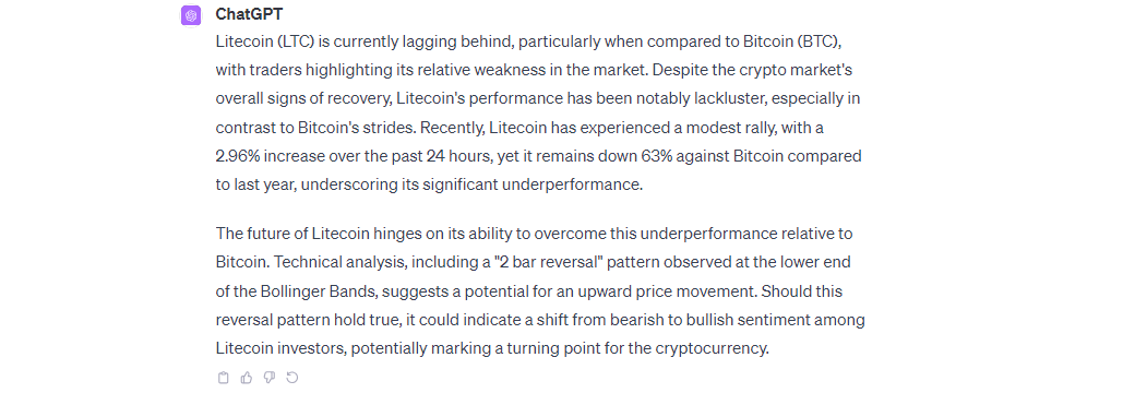 ChatGPT predice el futuro de LTC