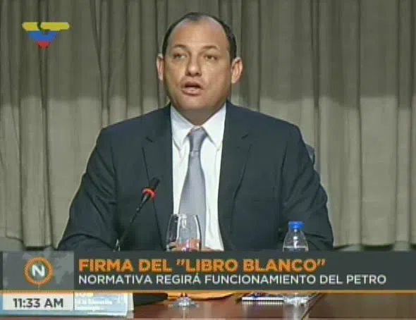 El ex ministro y ex diputado Hugbel Roa presentó el whitepaper del Petro en enero de 2018 y es uno de los acusados del caso “PDVSA-Cripto”