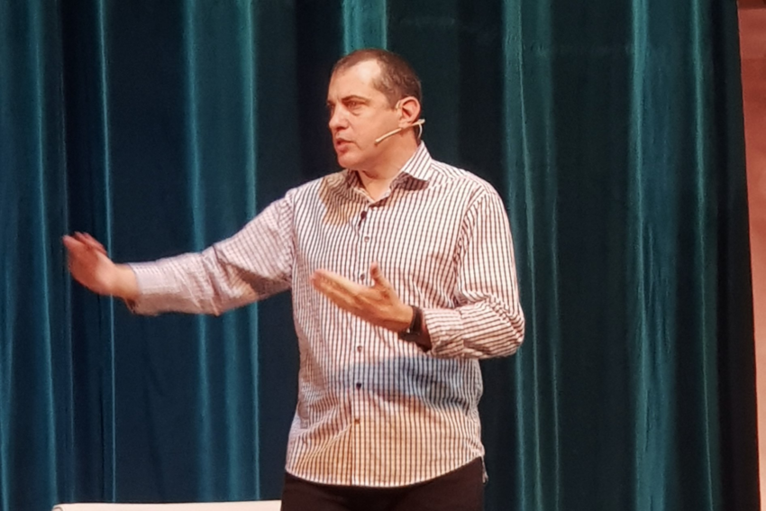 Andreas Antonopoulos en Buenos Aires. Fuente: Facebook