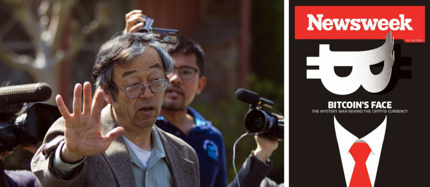 Foto de Dorian Nakamoto y portada de una revista cuyos autores afirman que Dorian es el verdadero Satoshi, creador de Bitcoin.