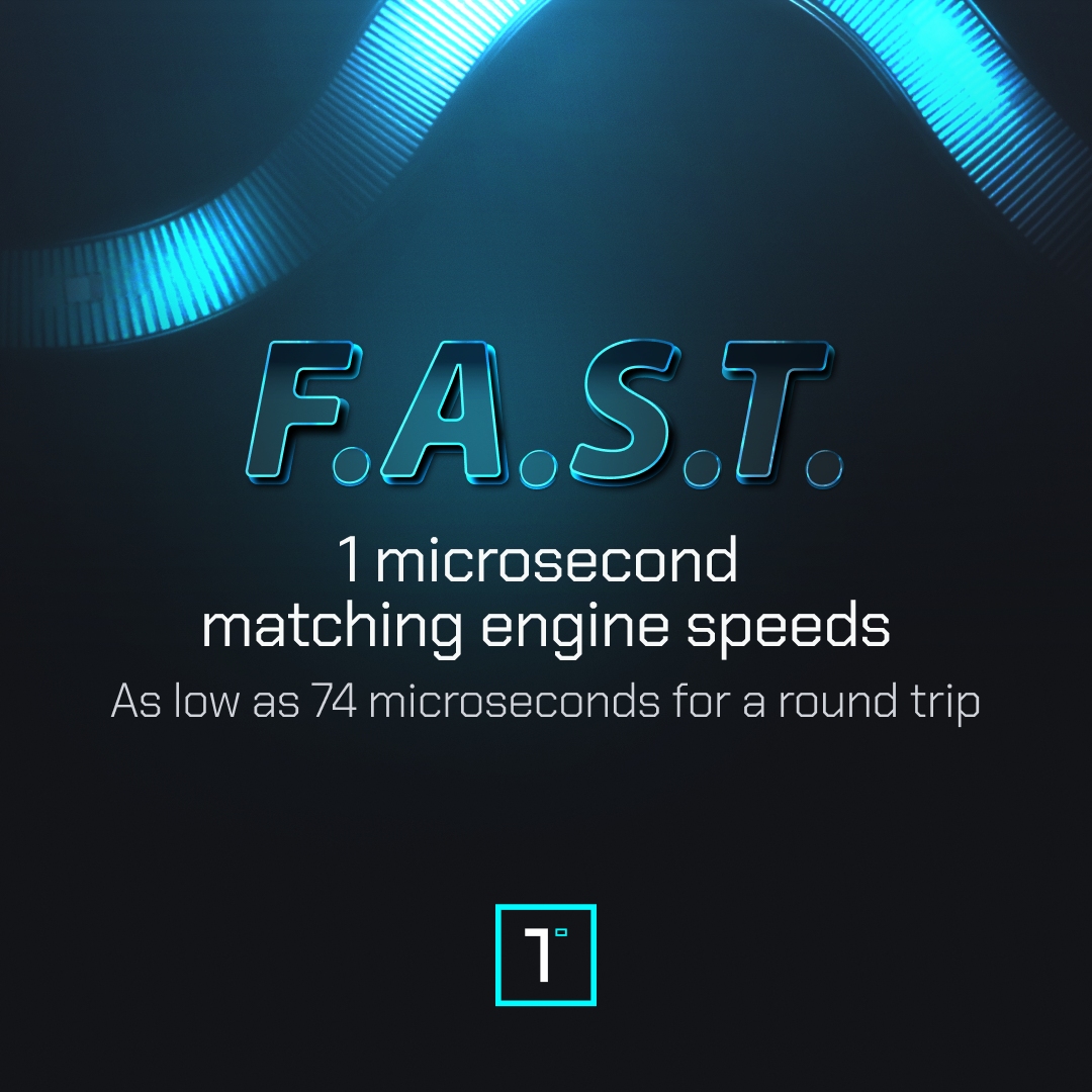 Con transacciones rápidas y funciones sin tarifa, One Trading afirma tener transacciones de nivel de microsegundos.  Fuente: One Trading