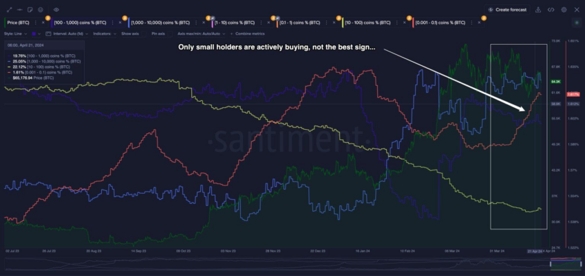 Distribución de suministros: Ballenas (Azul oscuro y claro), holders medianos (Amarillo) y holders pequeños (Línea roja). 