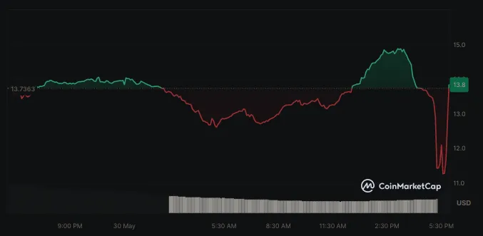 Evolución del precio de MAGA (TRUMP) – 24 horas