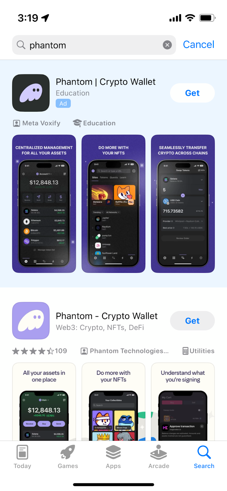 La billetera Phantom falsa irrumpe en la tienda de aplicaciones de Apple y agota los criptoactivos - 1