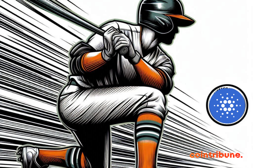 Jugadores de béisbol, logotipo de Cardano