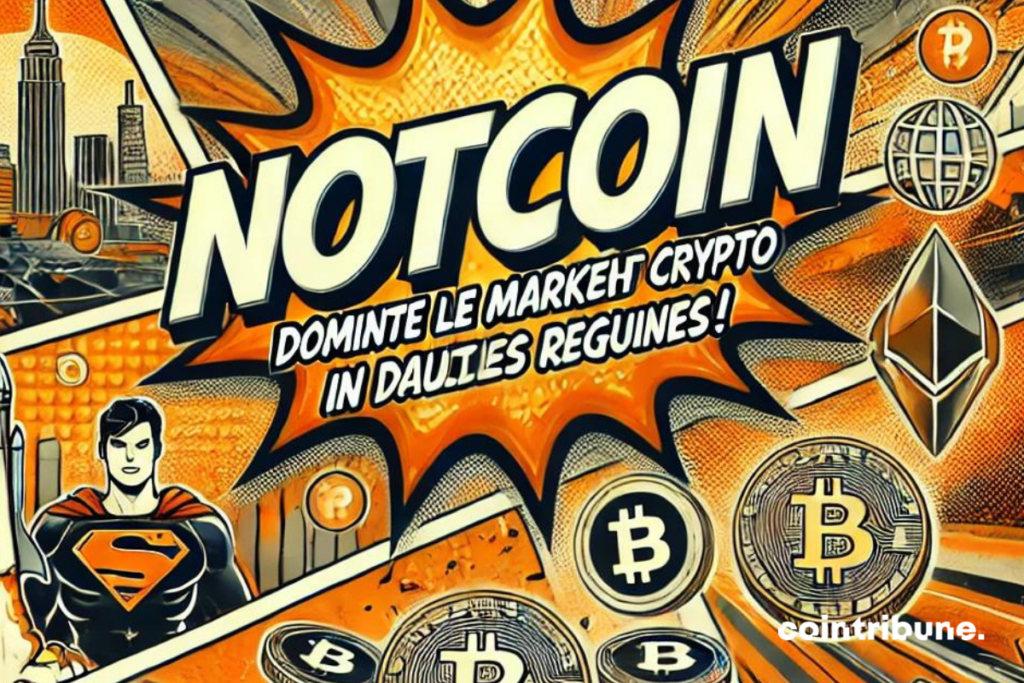 Notcoin escrito en letras