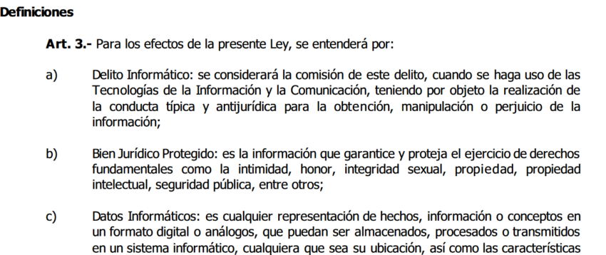 La legislación salvadoreña ya abarcaba (implícitamente) la información en la blockchain mediante la definición de datos informáticos. No obstante, se presentan diversos vacíos legales en cuanto la penalización de delitos con tal información