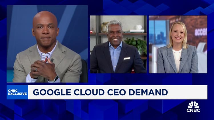 Vea la entrevista exclusiva completa de CNBC con el director ejecutivo de Google Cloud, Thomas Kurian, y la directora ejecutiva de Accenture, Julie Sweet