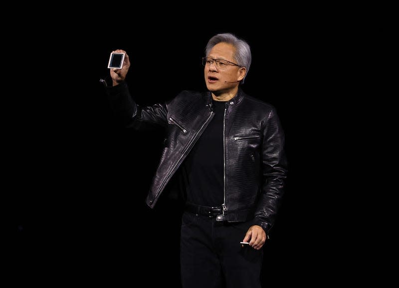 El director ejecutivo de Nvidia, Jensen Huang, durante el GTC del fabricante de chips el 18 de marzo de 2024 en San José, California. - Foto: Justin Sullivan (Getty Images)