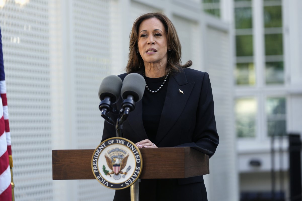 La vicepresidenta candidata demócrata a la presidencia, Kamala Harris 