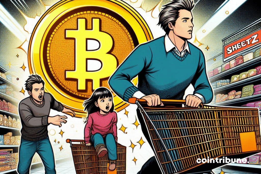 Compras en Sheetz y bitcoin