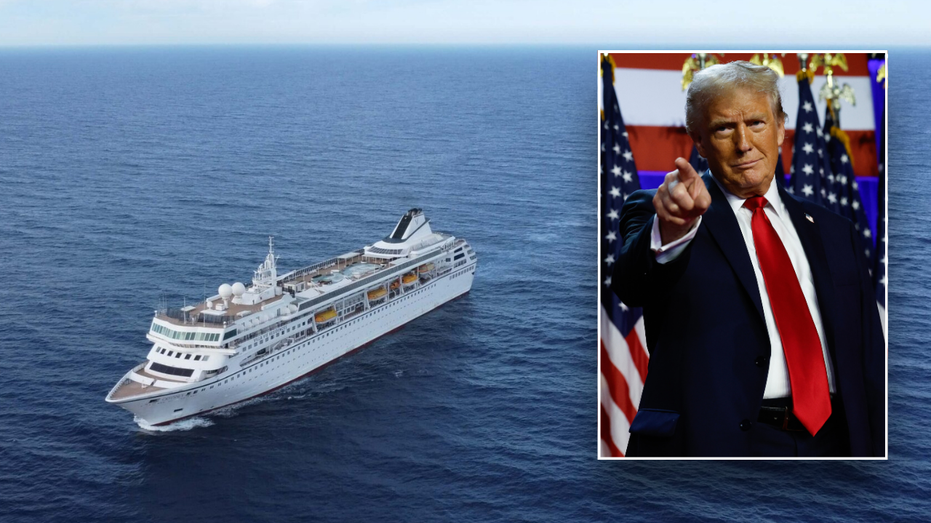 Imagen dividida de Trump y Cruise