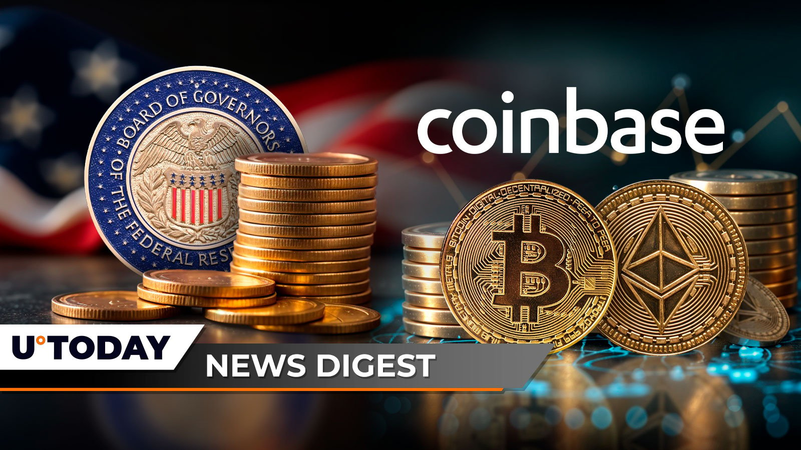 Se publica la tasa clave de inflación de la Fed, las criptomonedas reaccionan; El nuevo informe del tercer trimestre de Coinbase revela una imagen real de BTC frente a ETH, XRP a punto de alcanzar un nivel de soporte peligroso: Crypto News Digest de U.Today