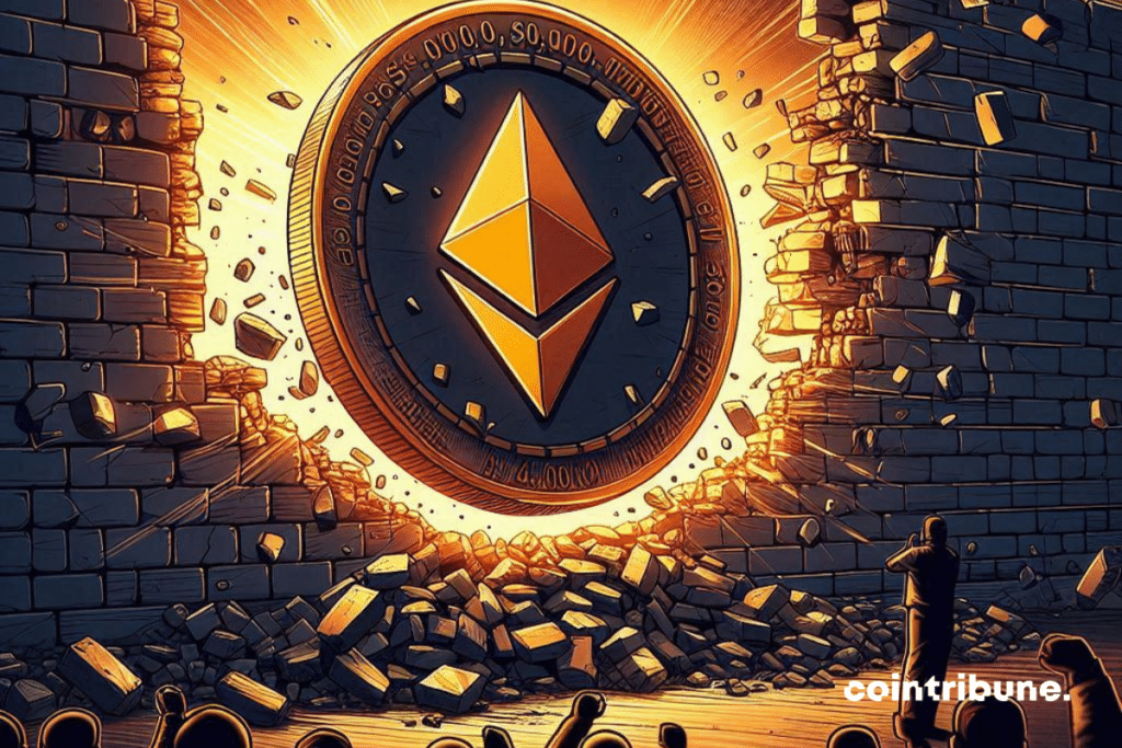 La moneda gigante Ethereum atraviesa una pared