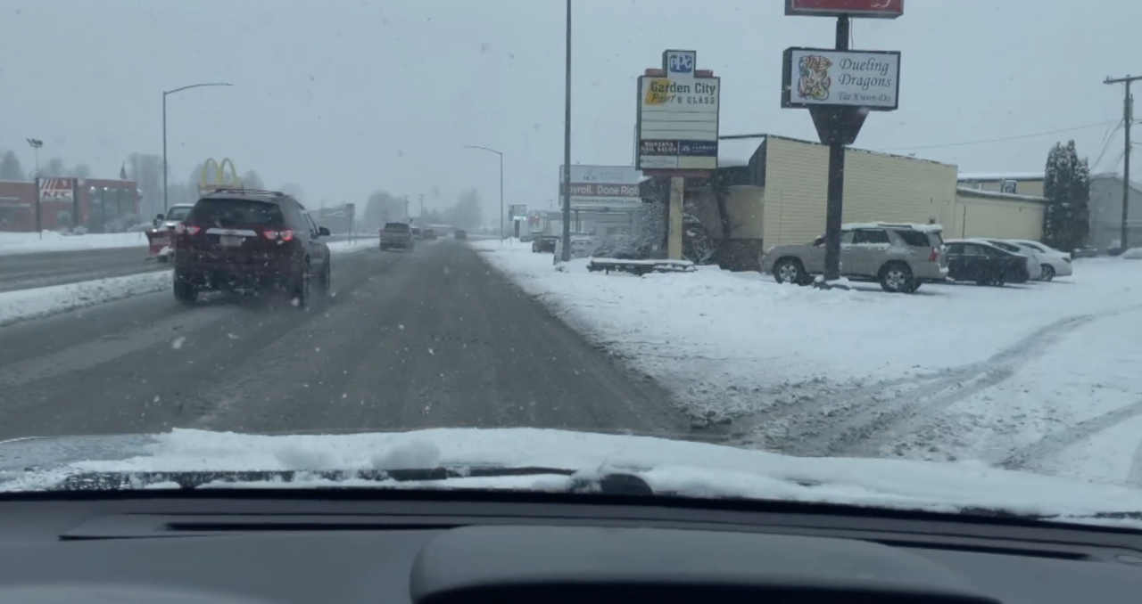 nevadas recientes en Missoula